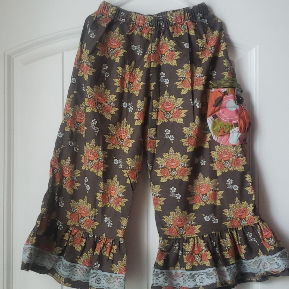 Matilda Jane Ruffle pants with Side Pocket